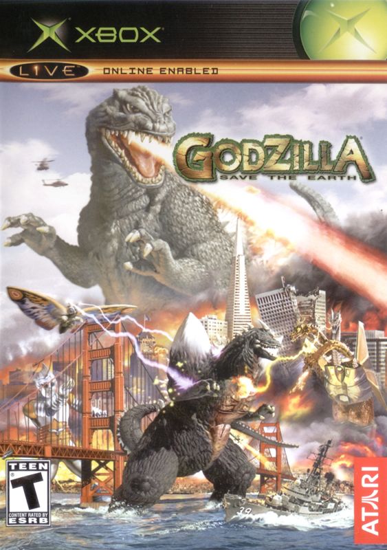 Godzilla Save the Earth box art for Xbox